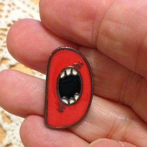 Funky Letter "D" initial jewelry pin